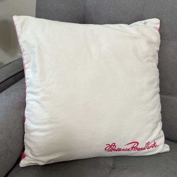 Pink Floral Throw Pillow 19” x 19” - Florence Broadhurst - Picture 5 of 7